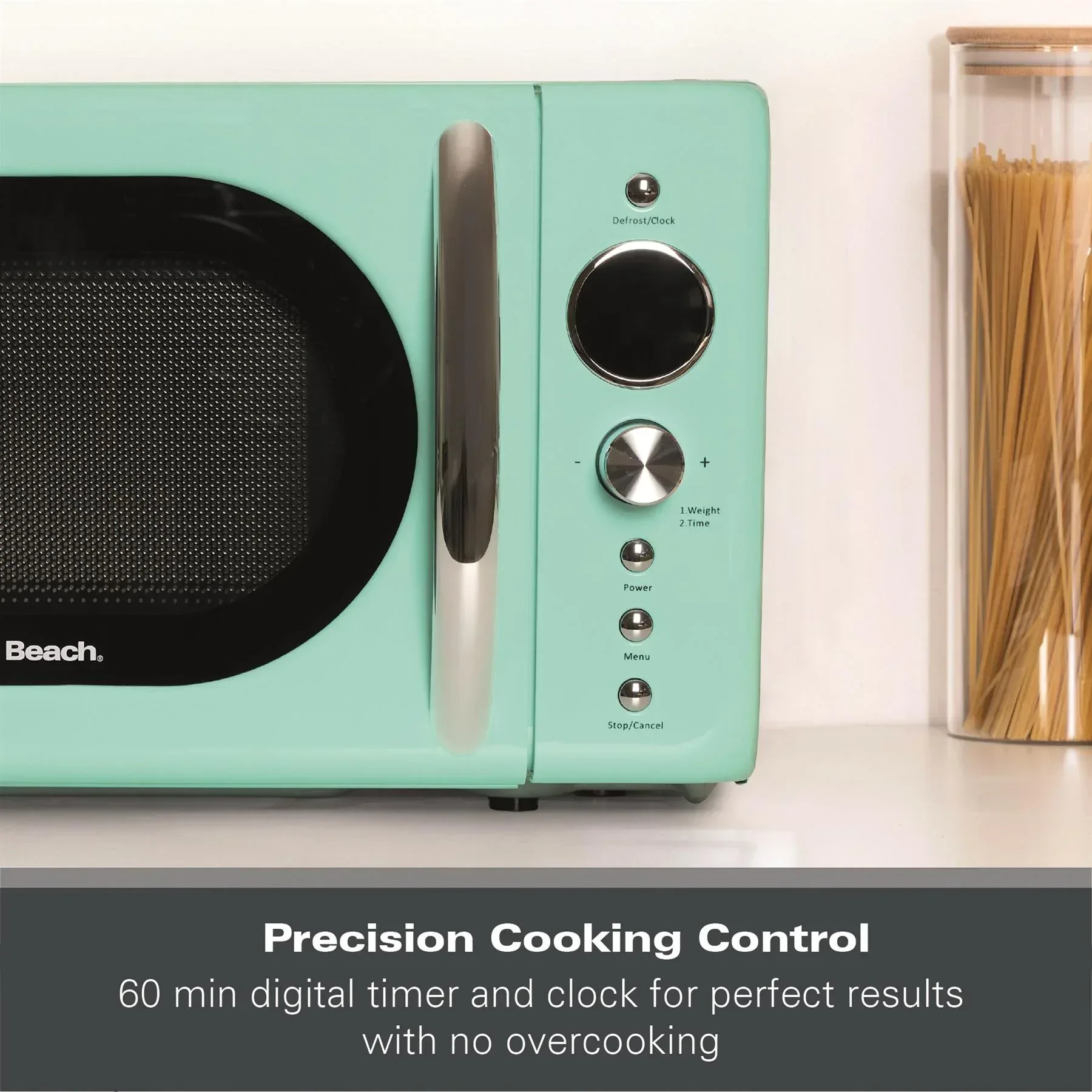 Hamilton Beach 20L Retro Mint Microwave - Image 8
