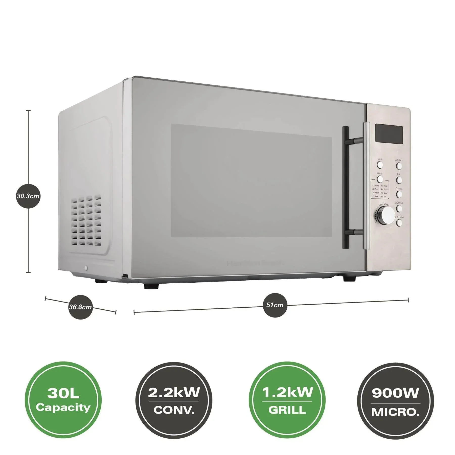 Hamilton Beach 30L Combination Microwave with Grill - Image 3