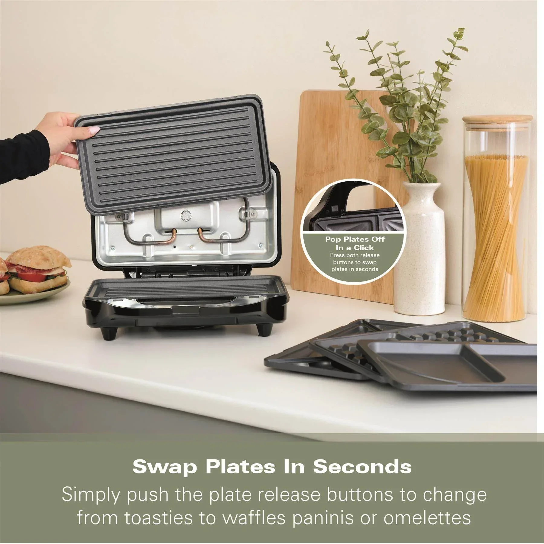 Hamilton Beach 4-in-1 Deep Fill Sandwich Toaster - Image 5