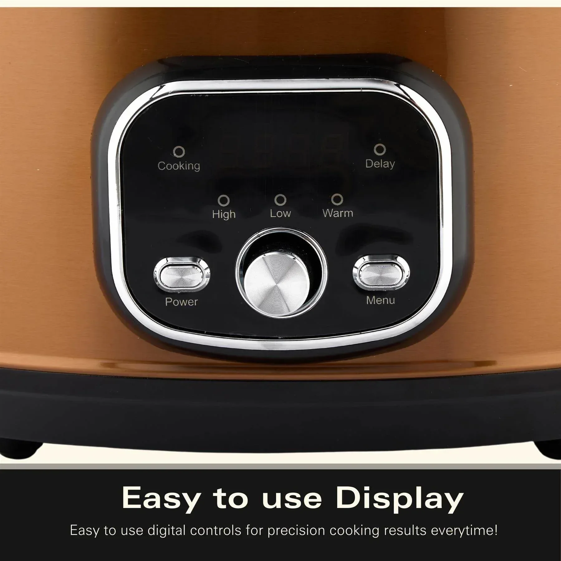 Hamilton Beach Digital 6.5L Oval Slow Cooker - Copper - Image 4
