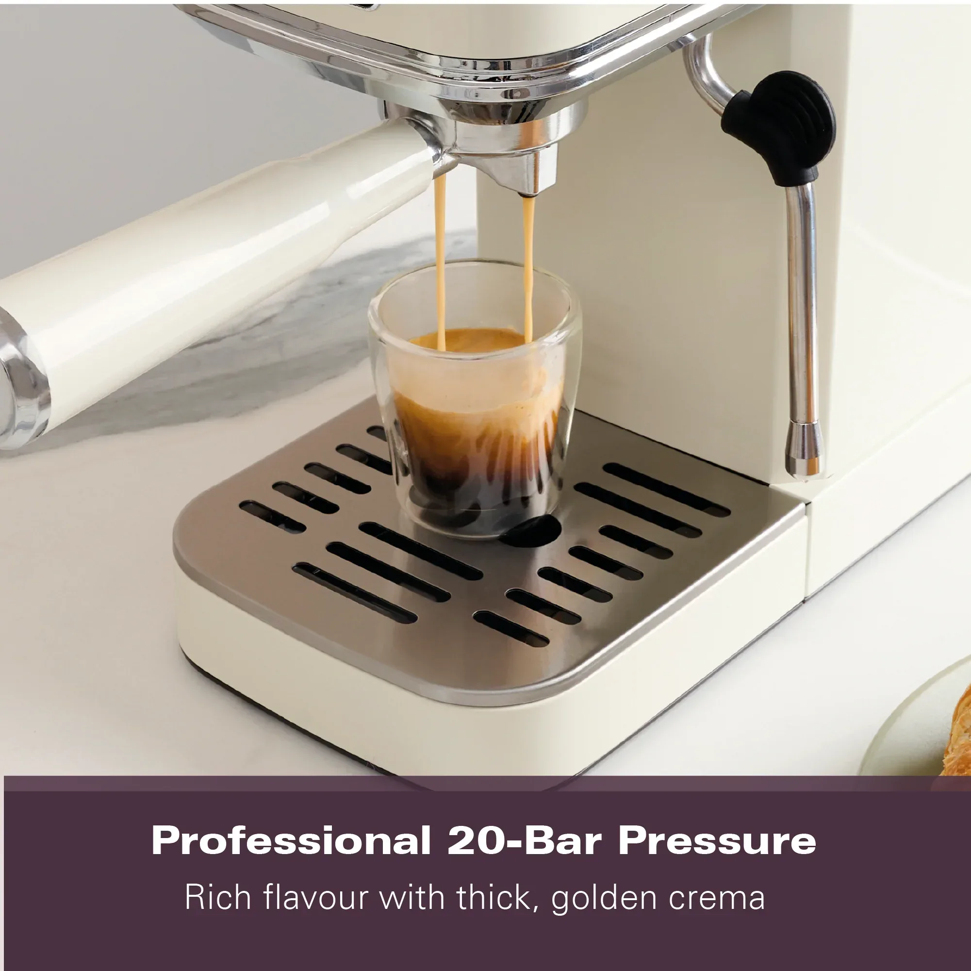 Hamilton Beach BaristaPro Touch 5-in-1 Espresso Machine Cream - Image 10