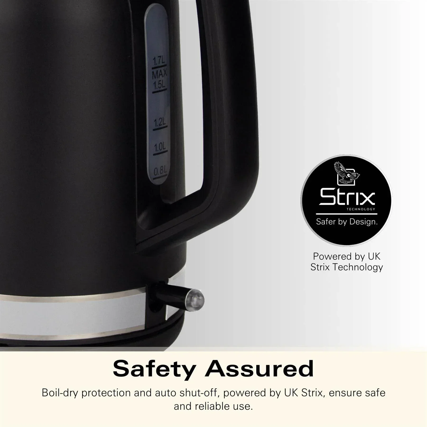 Hamilton Beach Ella 1.7L Kettle - Matte Black - Image 8