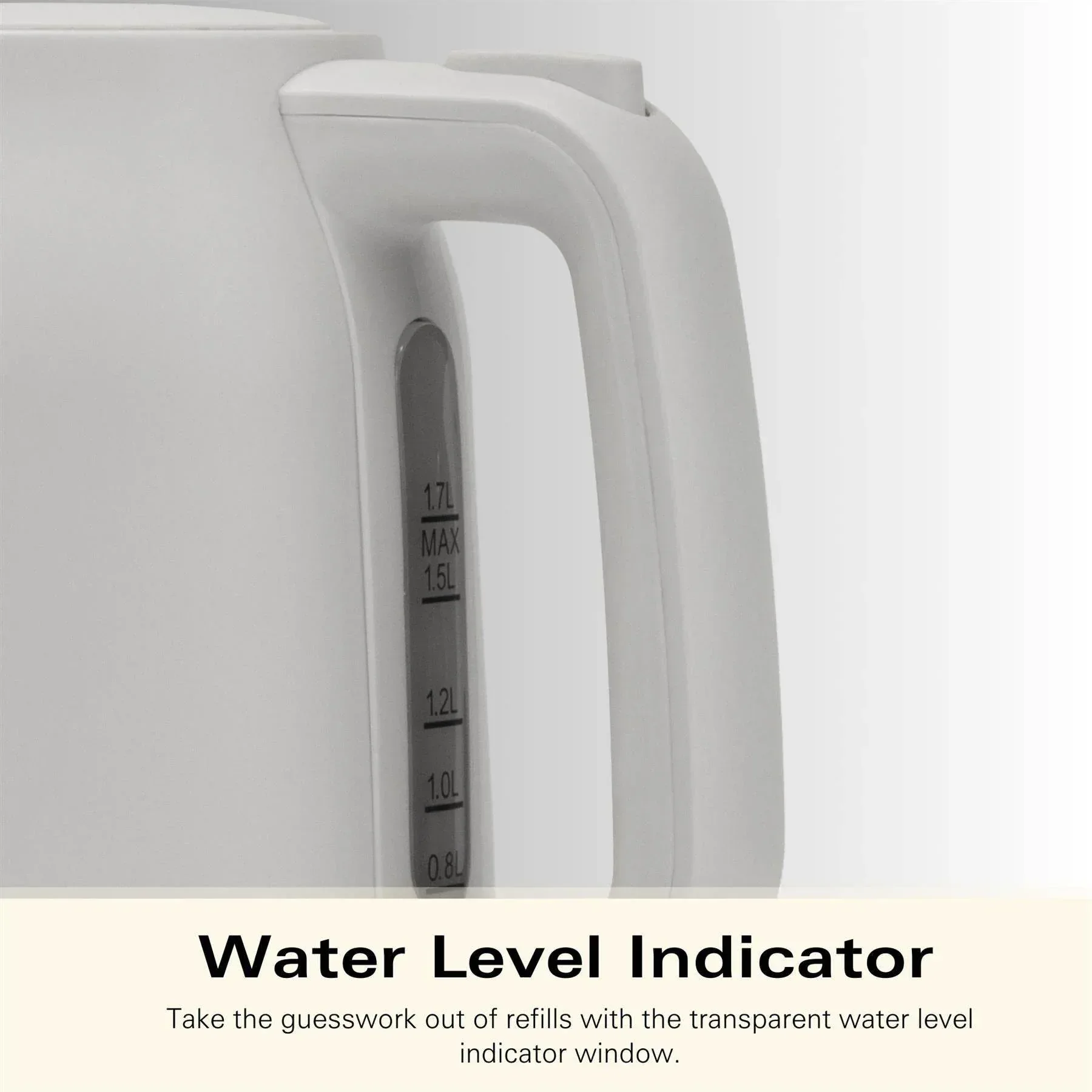 Hamilton Beach Ella 1.7L Kettle - Matte White - Image 6