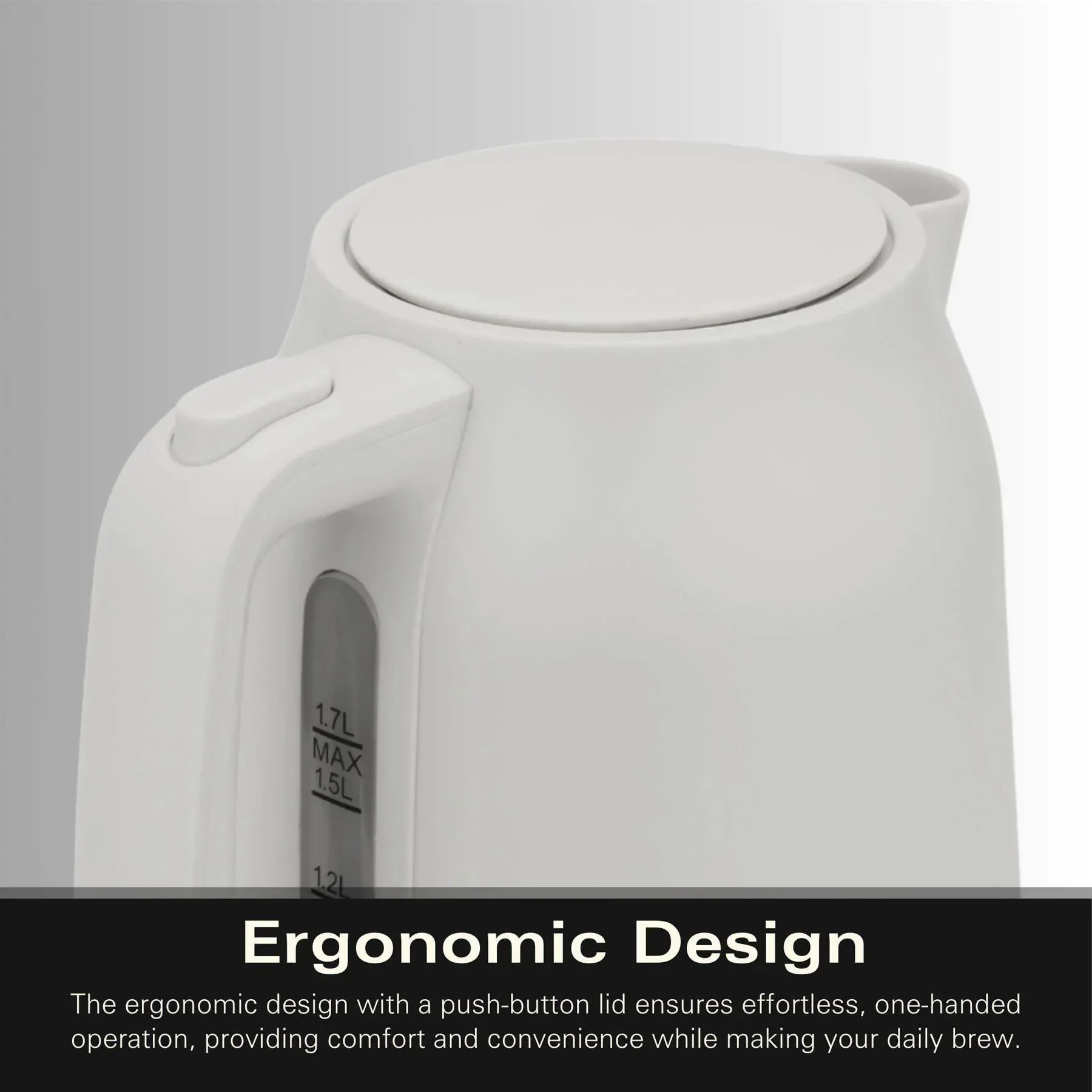 Hamilton Beach Ella 1.7L Kettle - Matte White - Image 7