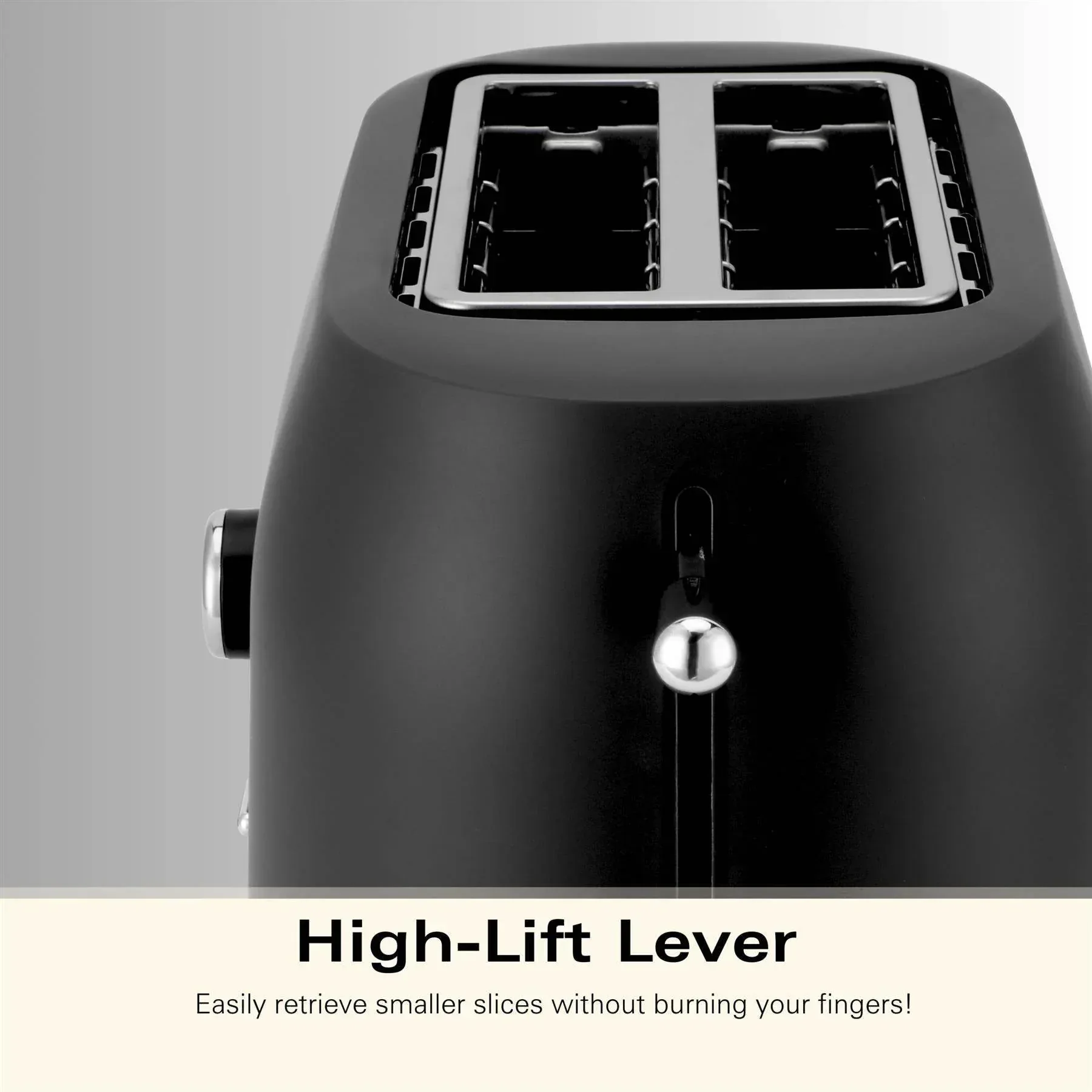 Hamilton Beach Ella 2 Slice Toaster - Matte Black - Image 8