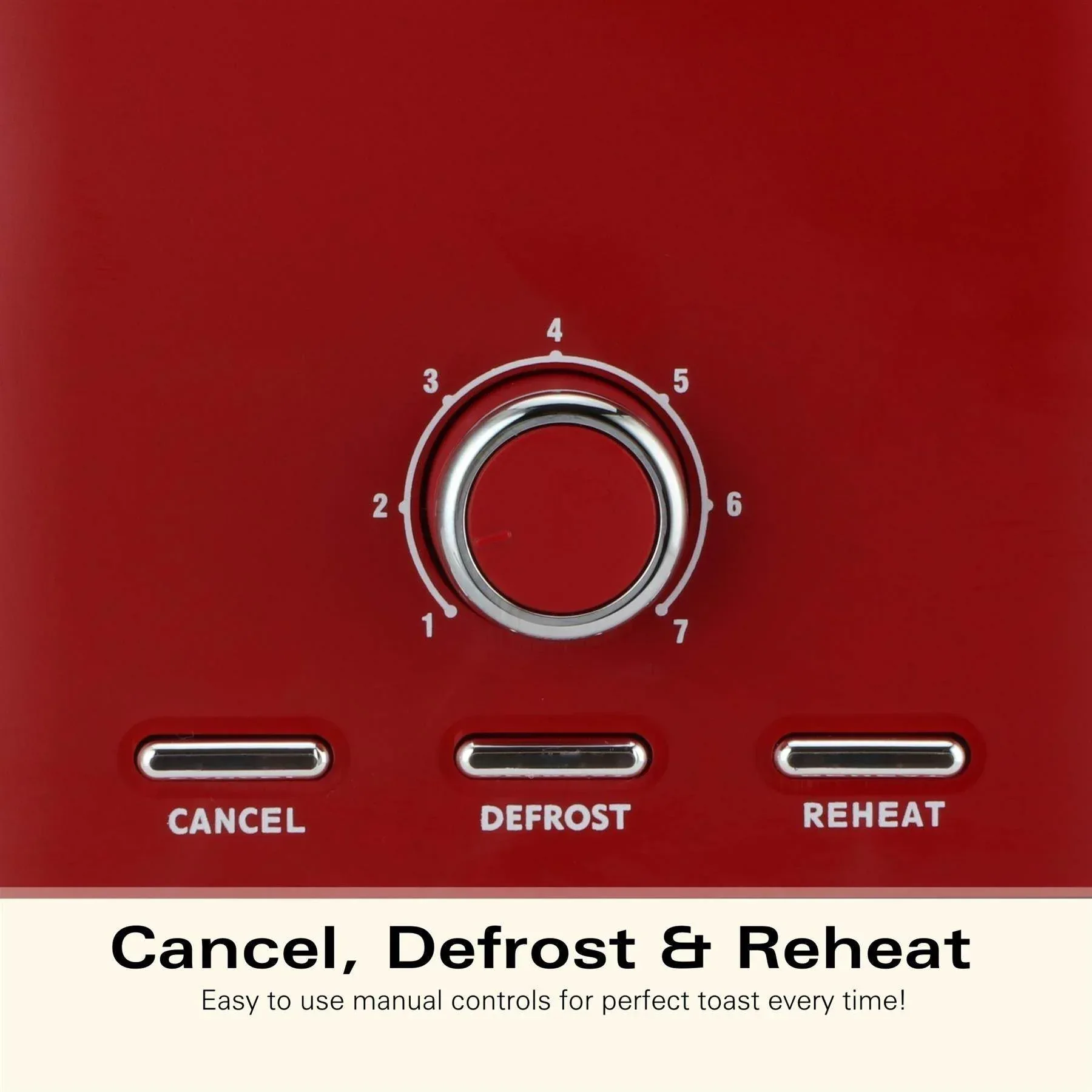 Hamilton Beach Ella 2 Slice Toaster - Matte Red - Image 5