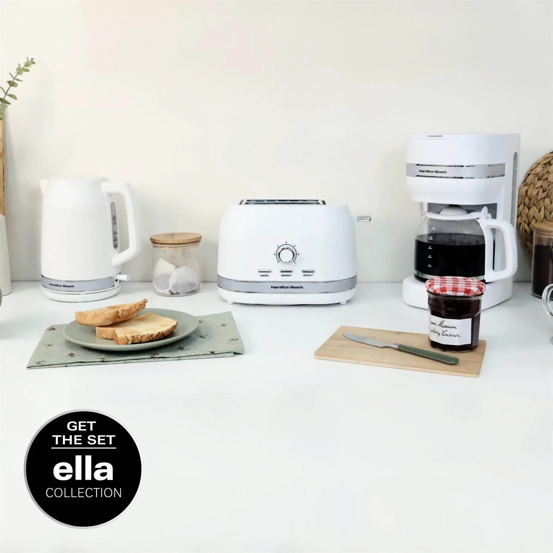 Hamilton Beach Ella 2 Slice Toaster - Matte White - Image 10