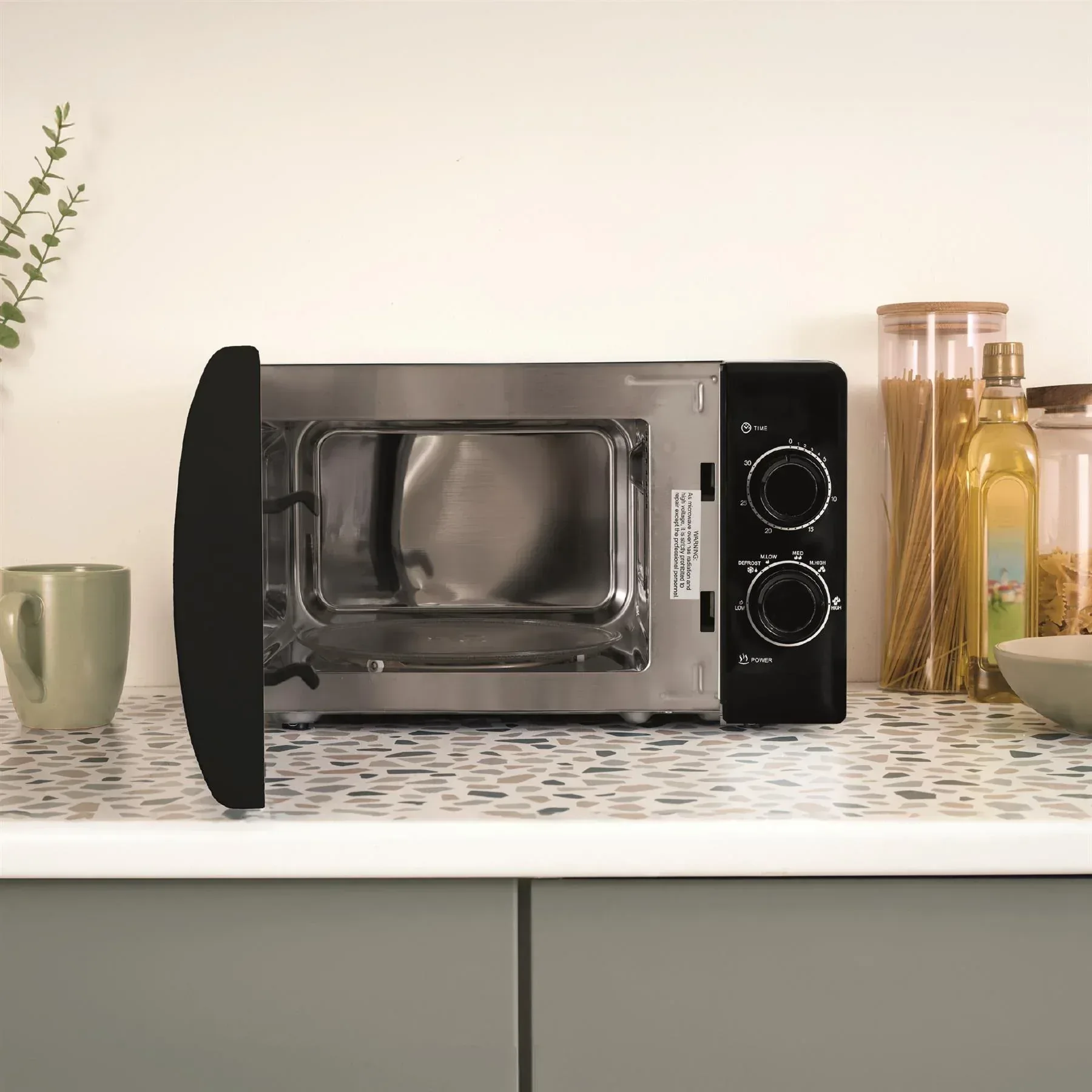 Hamilton Beach Ella Kettle, Toaster & 20L Stainless Steel Cavity Microwave Set - Black - Image 5