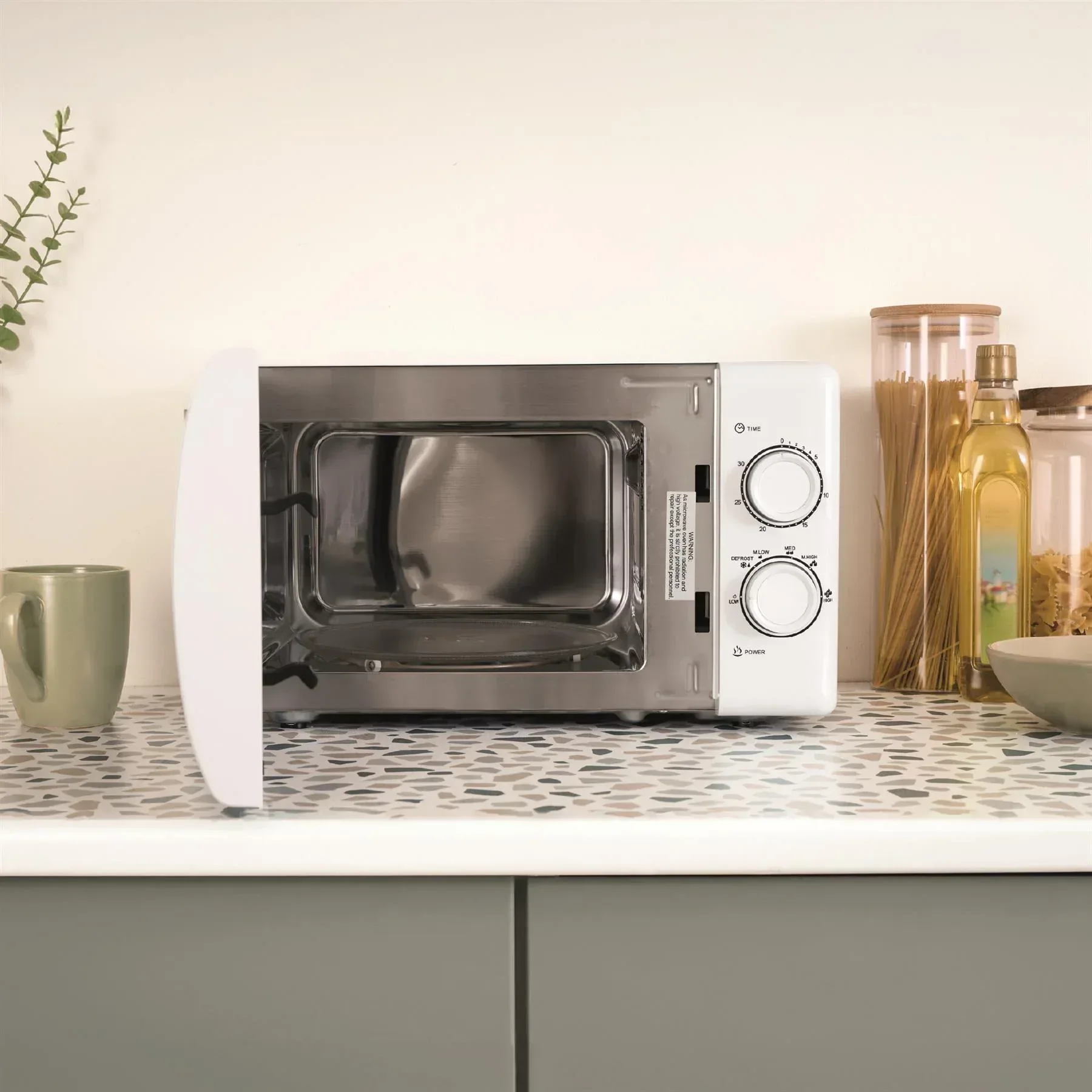 Hamilton Beach Ella Kettle, Toaster & 20L Stainless Steel Cavity Microwave Set - White - Image 5