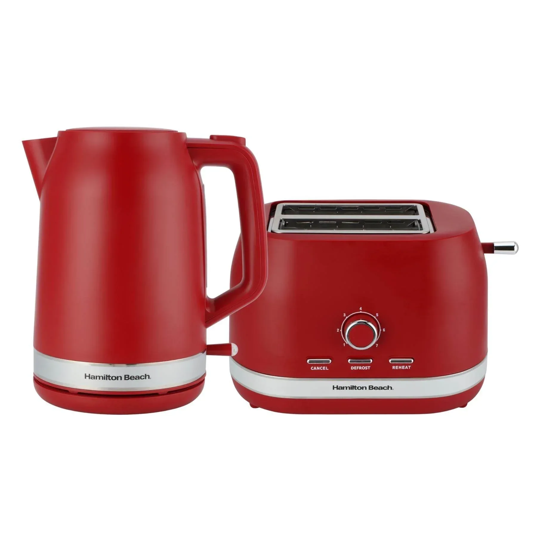 Hamilton Beach Ella Kettle & Toaster Set - Red