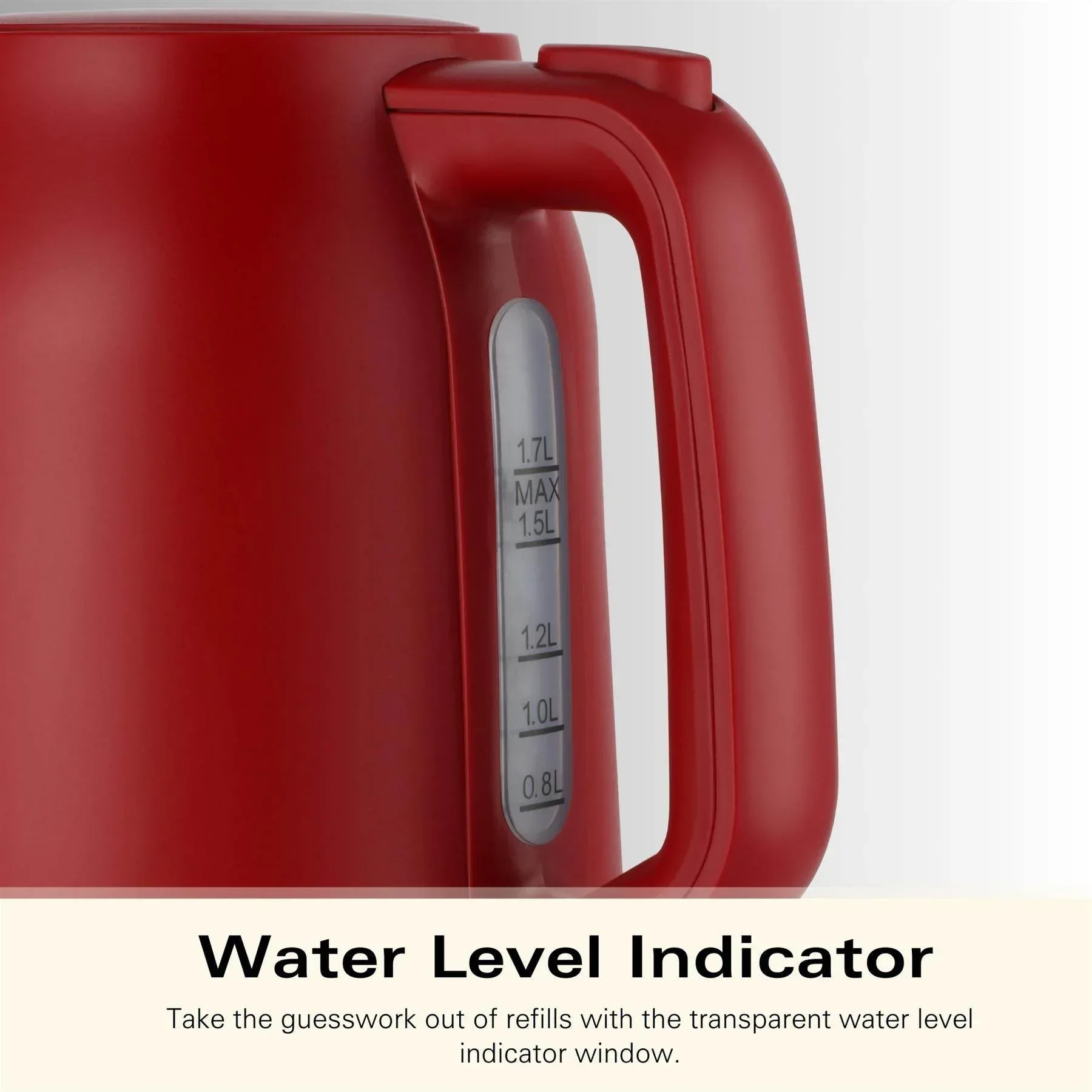 Hamilton Beach Ella Kettle & Toaster Set - Red - Image 5