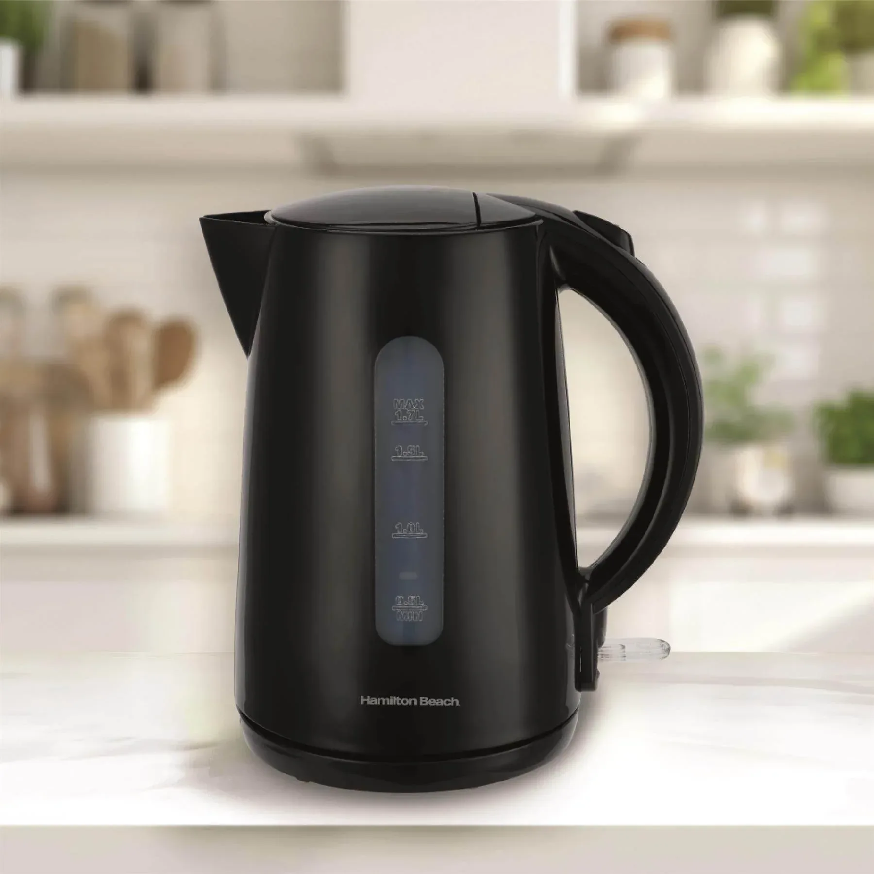 Hamilton Beach Essentials Rapid Boil Kettle & 4 Slice Toaster Set - Black - Image 3