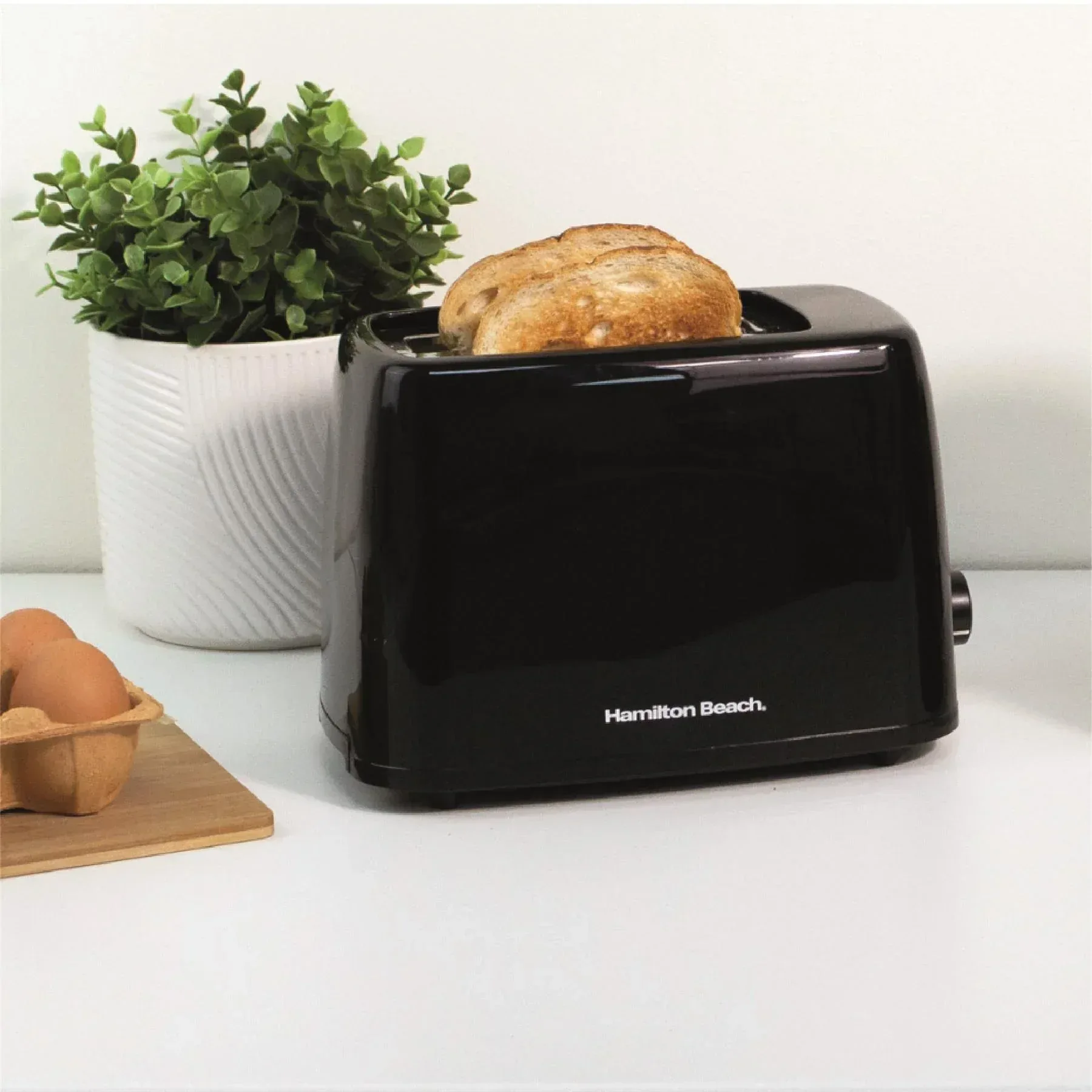 Hamilton Beach Essentials Kettle, 2 Slice Toaster & Deep Fill Sandwich Toaster Set - Black - Image 3