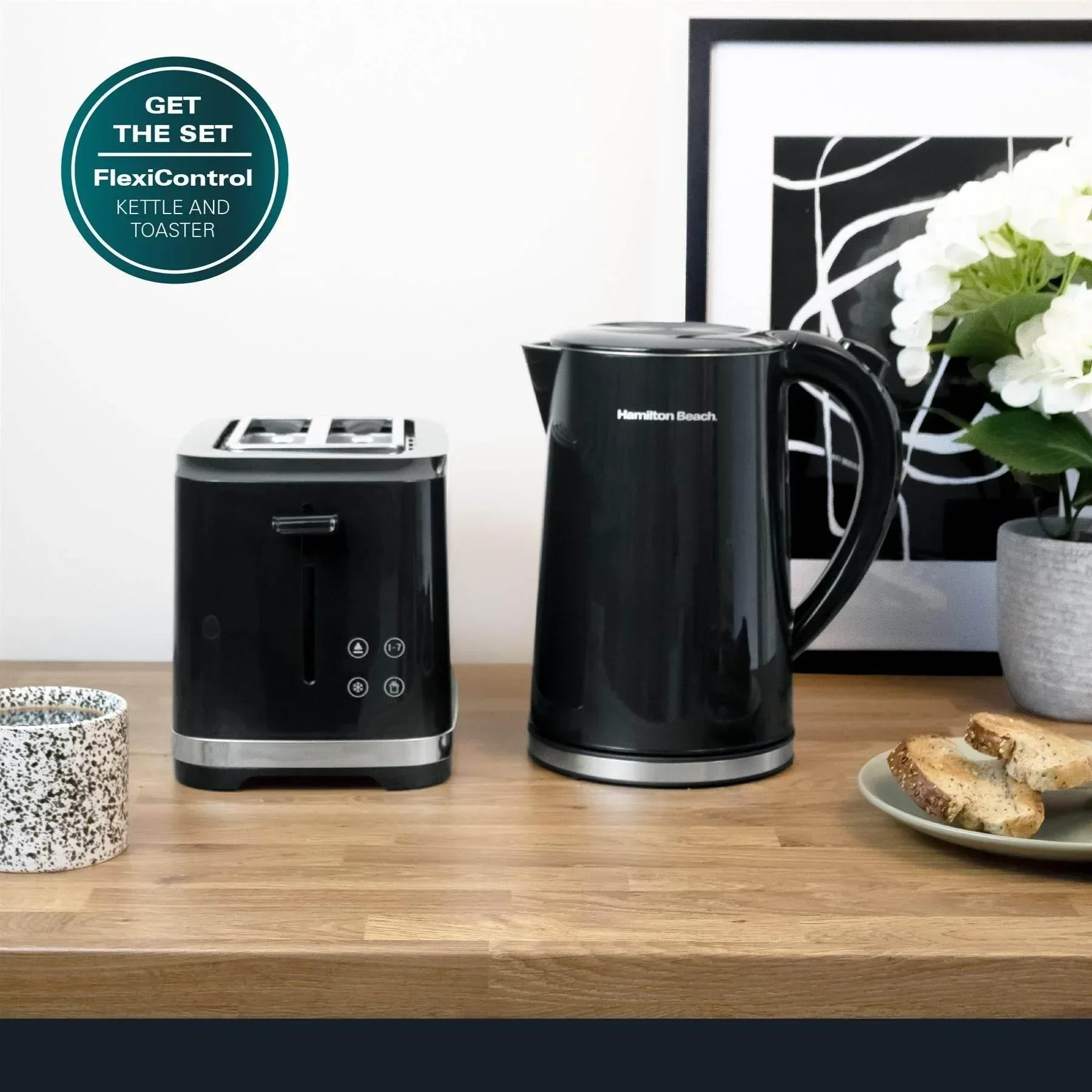 Hamilton Beach FlexiControl Digital Kettle & Toaster Set - Image 2