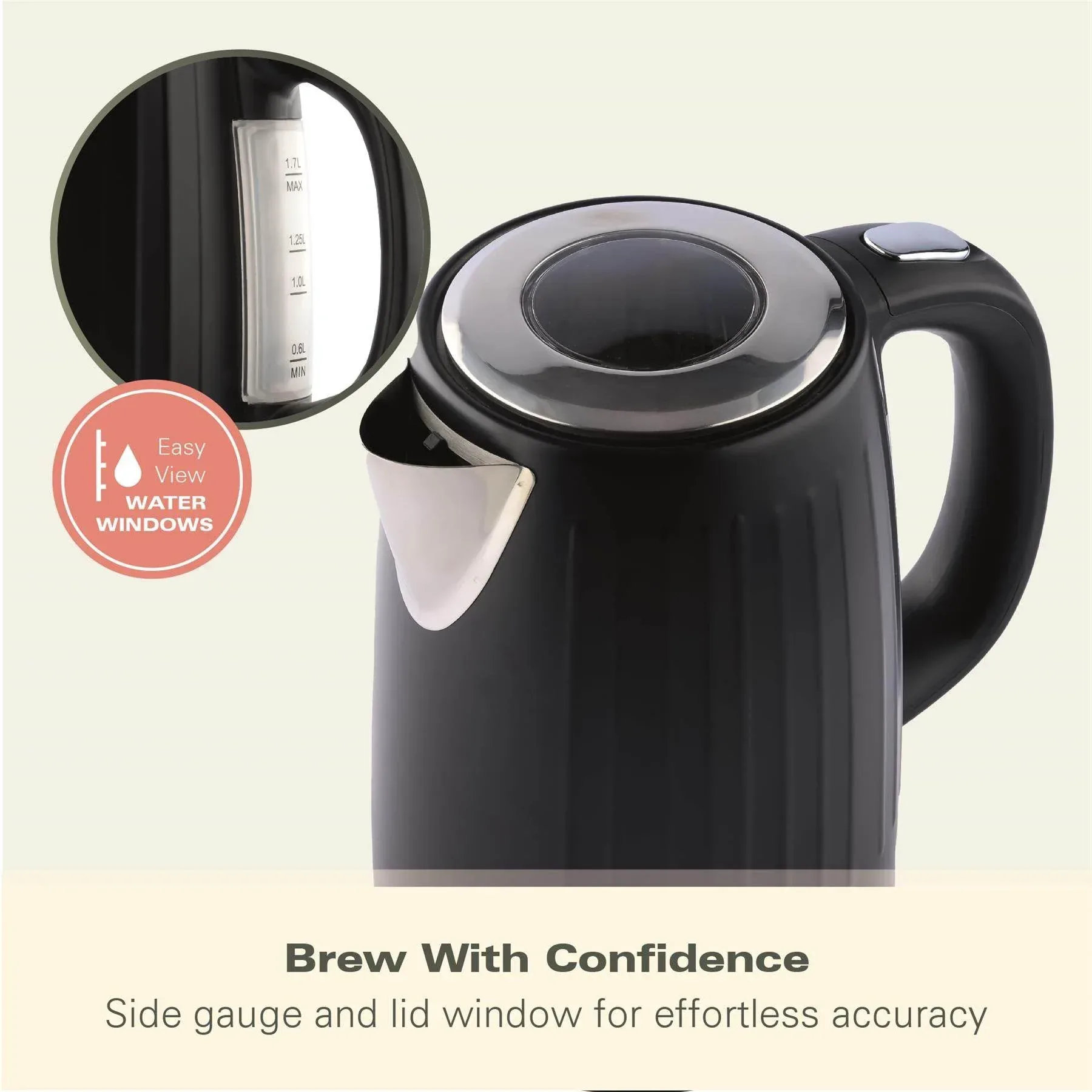 Hamilton Beach Harmony 1.7L Kettle - Espresso - Image 6