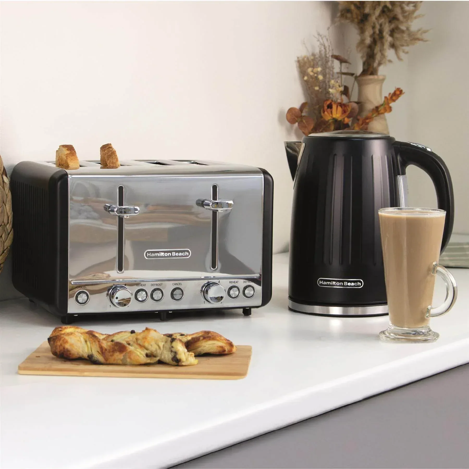 Hamilton Beach Harmony Kettle & Toaster Set - Espresso - Image 5
