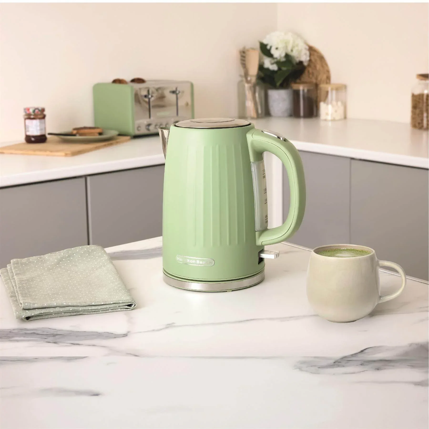 Hamilton Beach Harmony Kettle & Toaster Set - Matcha - Image 3