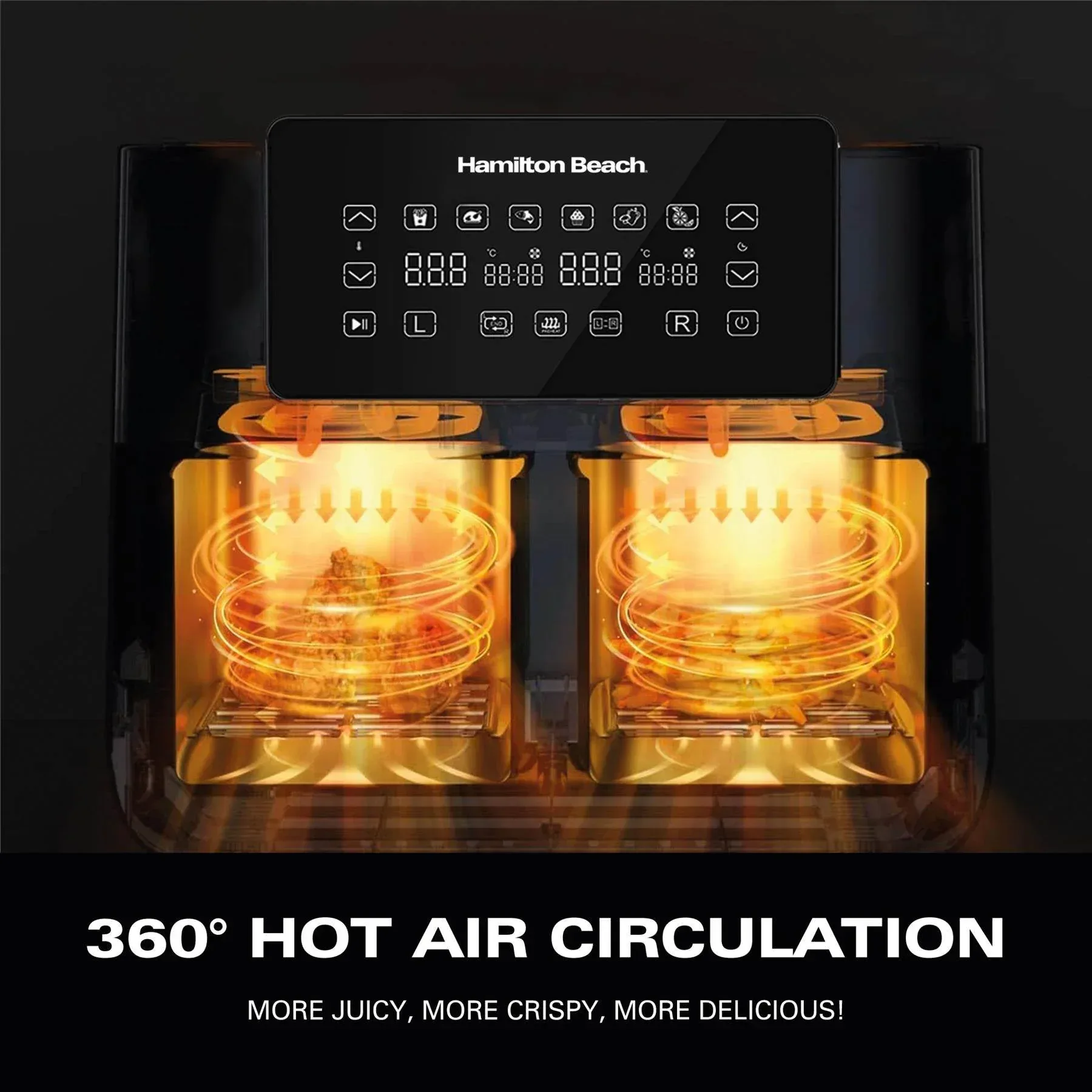 Hamilton Beach HealthyCook 8L Dual Air Fryer - Image 10