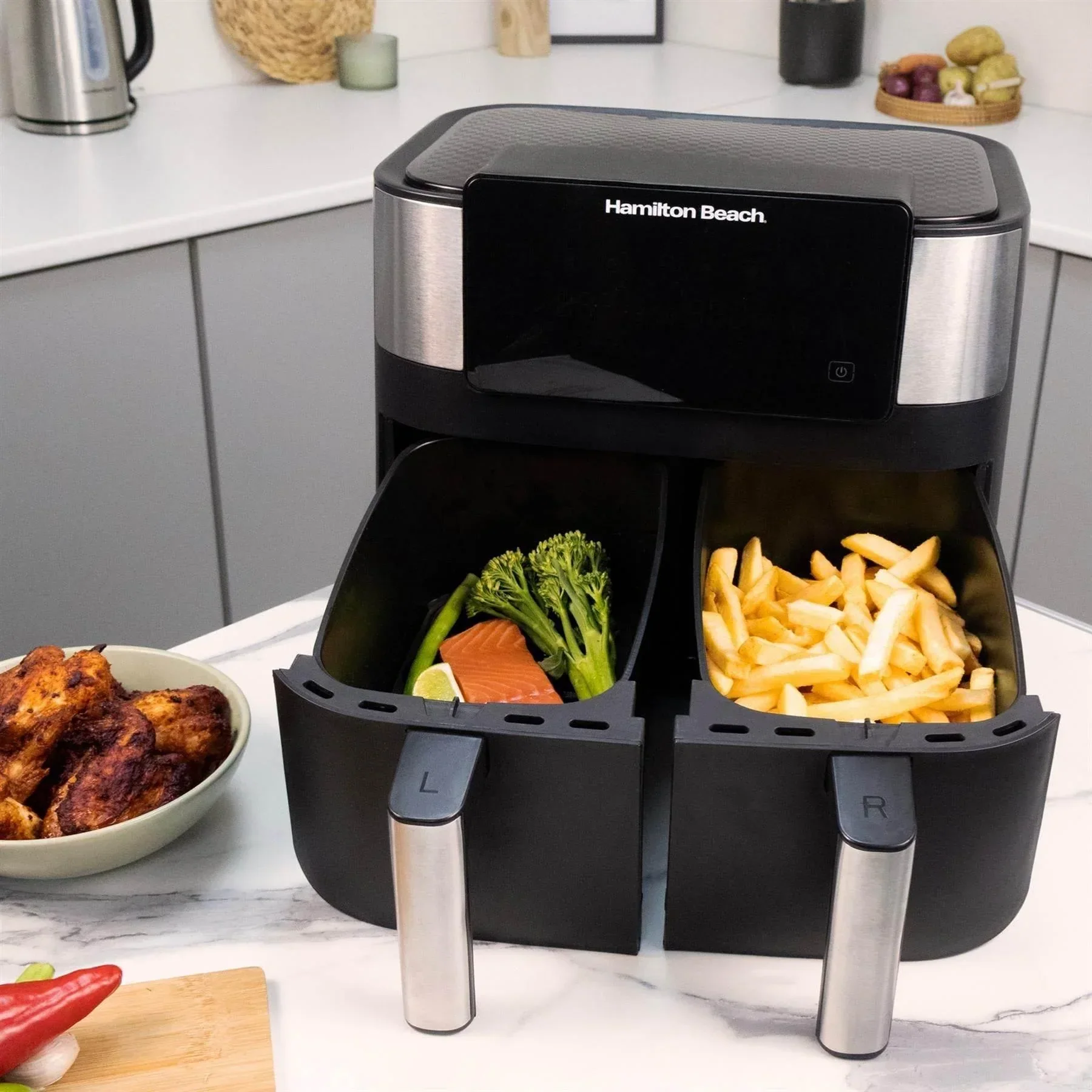 Hamilton Beach HealthyCook 8L Dual Air Fryer - Image 3