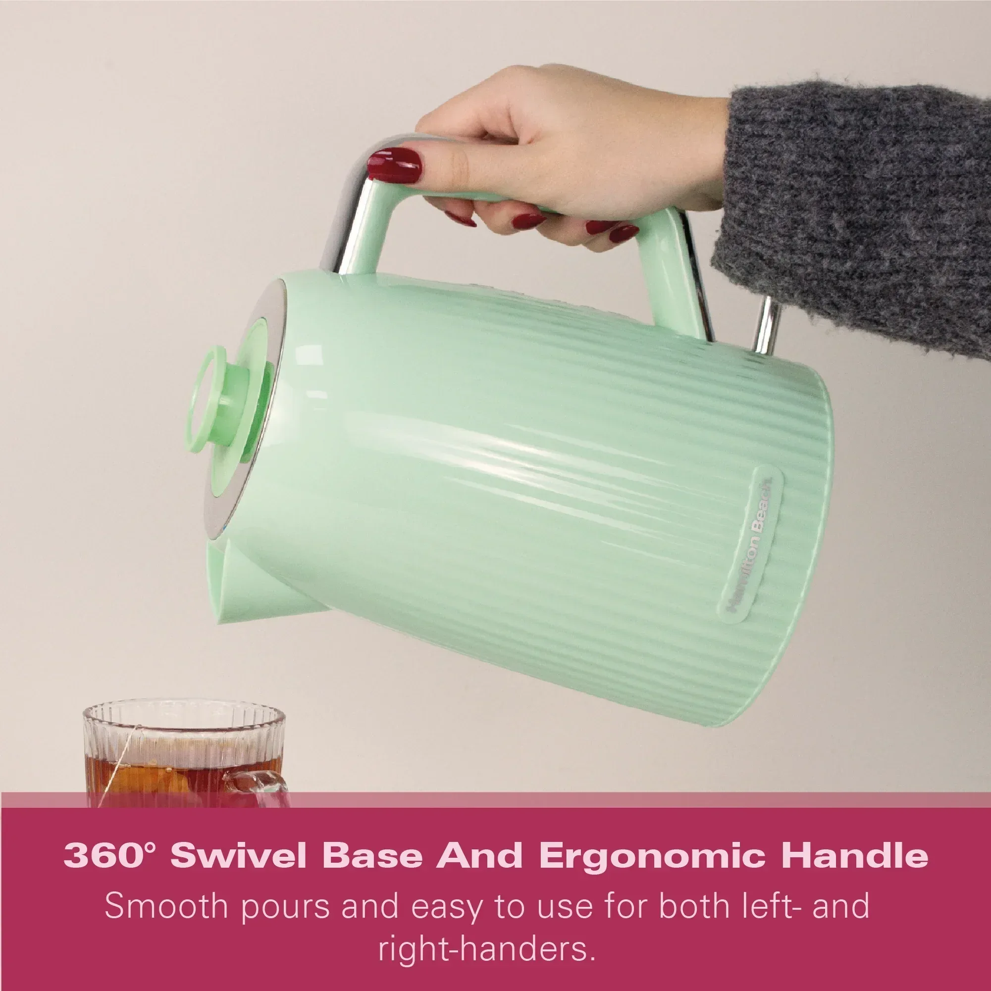 Hamilton Beach Miami 1.7L Kettle Mojito Mint - Image 8