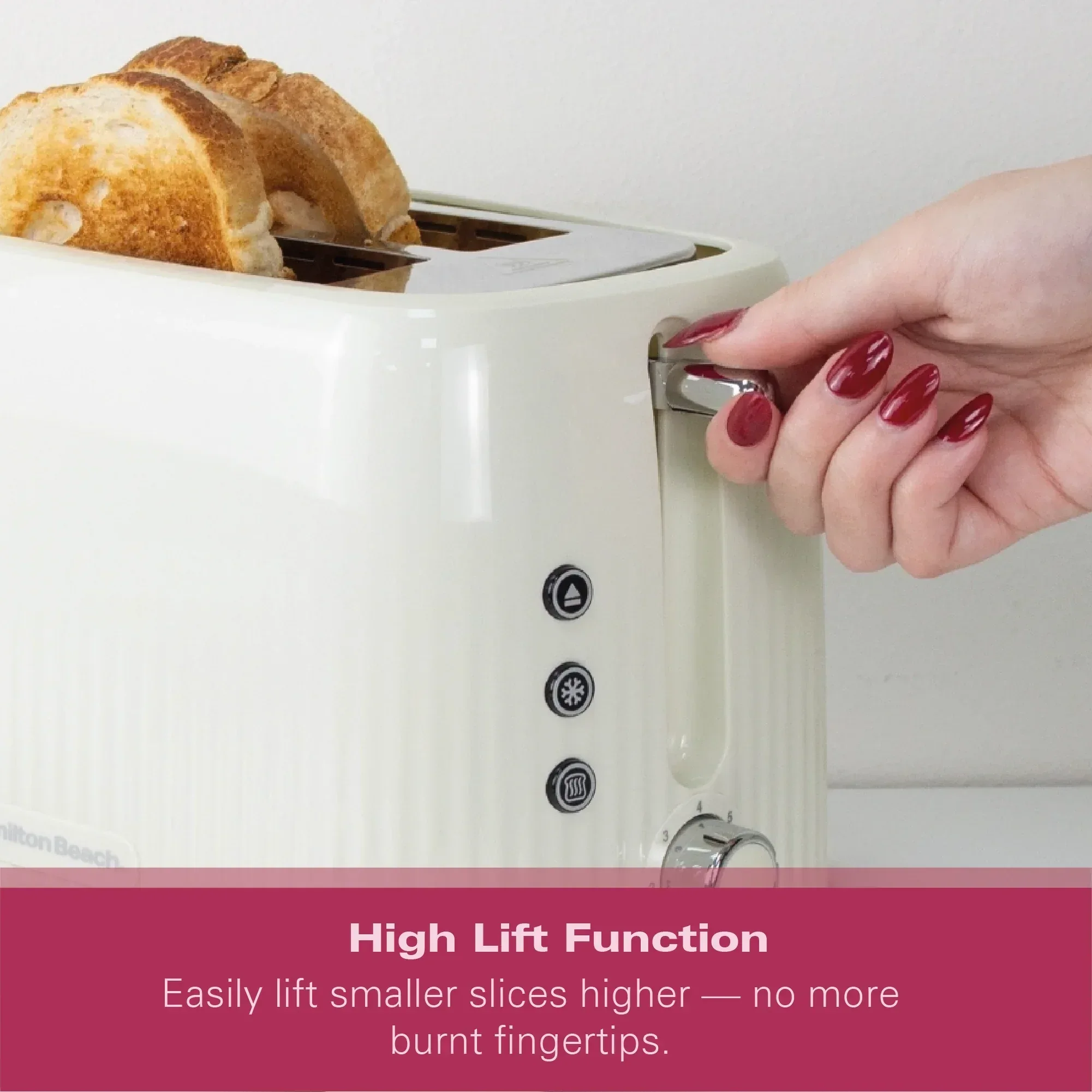 Hamilton Beach Miami 2 Slice Toaster Sand - Image 10