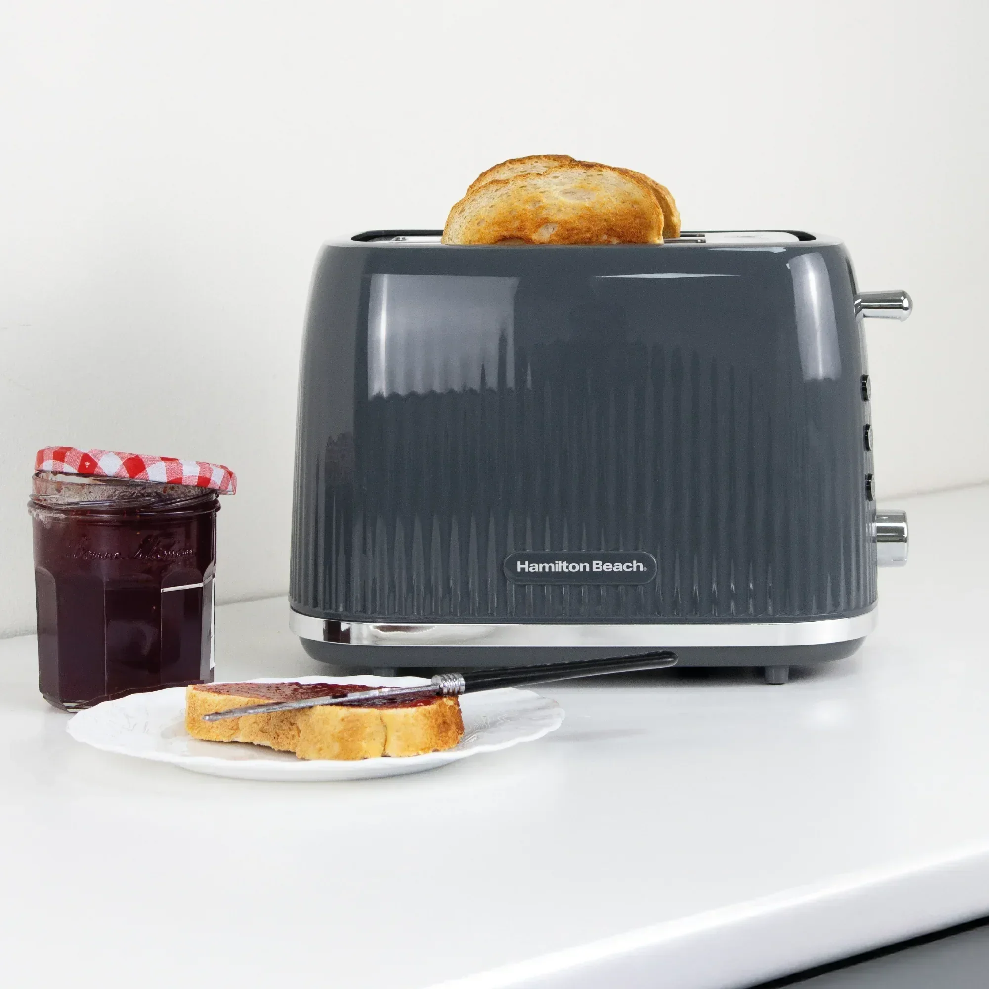 Hamilton Beach Miami Kettle & Toaster Set Charcoal Grey - Image 5