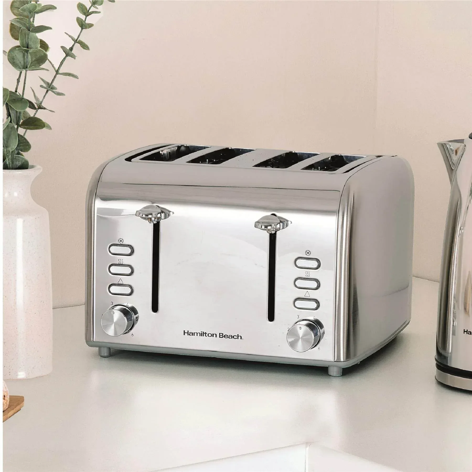 Hamilton Beach Rise Kettle & 4 Slice Toaster Set - Polished - Image 7