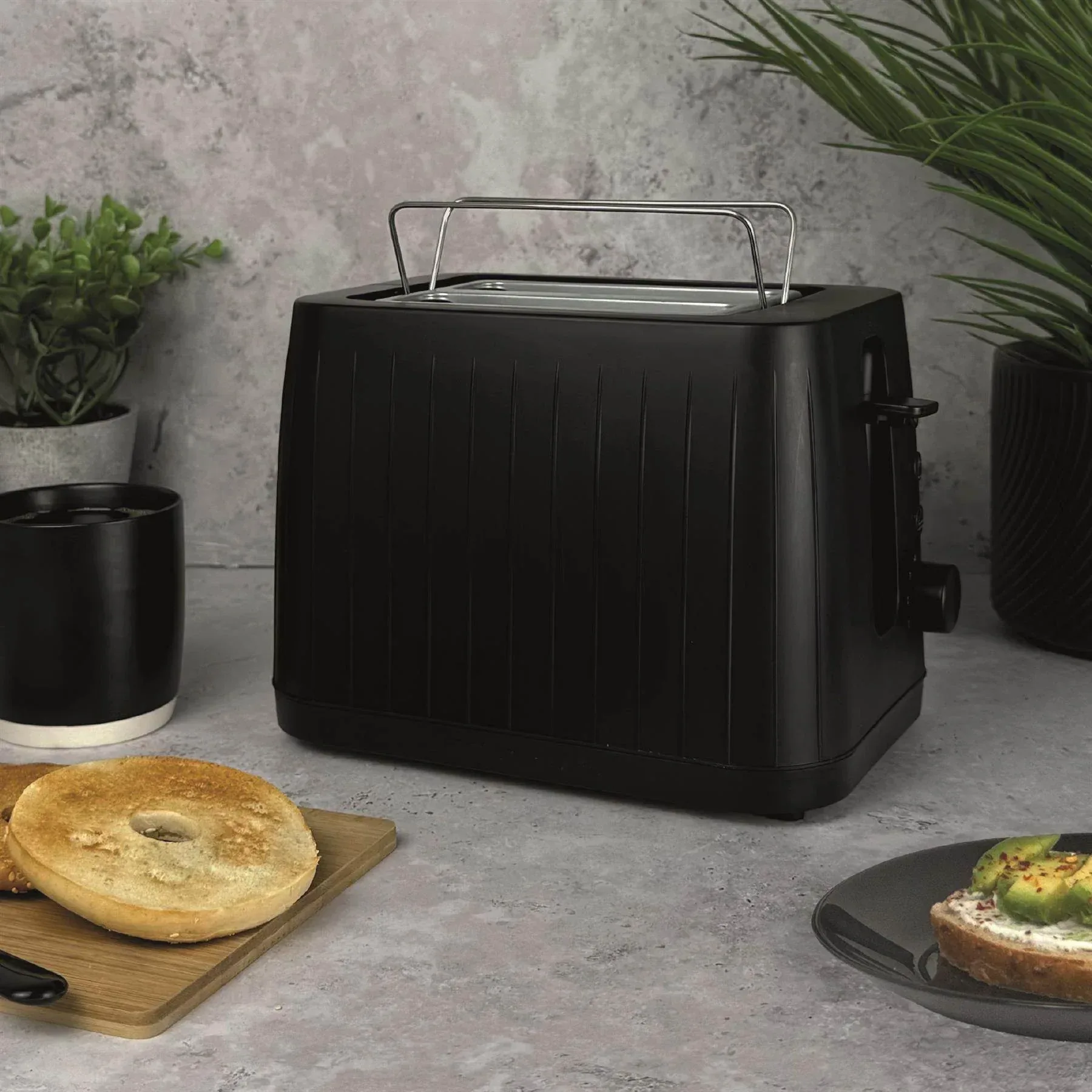 Hamilton Beach Stealth 2 Slice Textured Toaster - Matte Black - Image 3