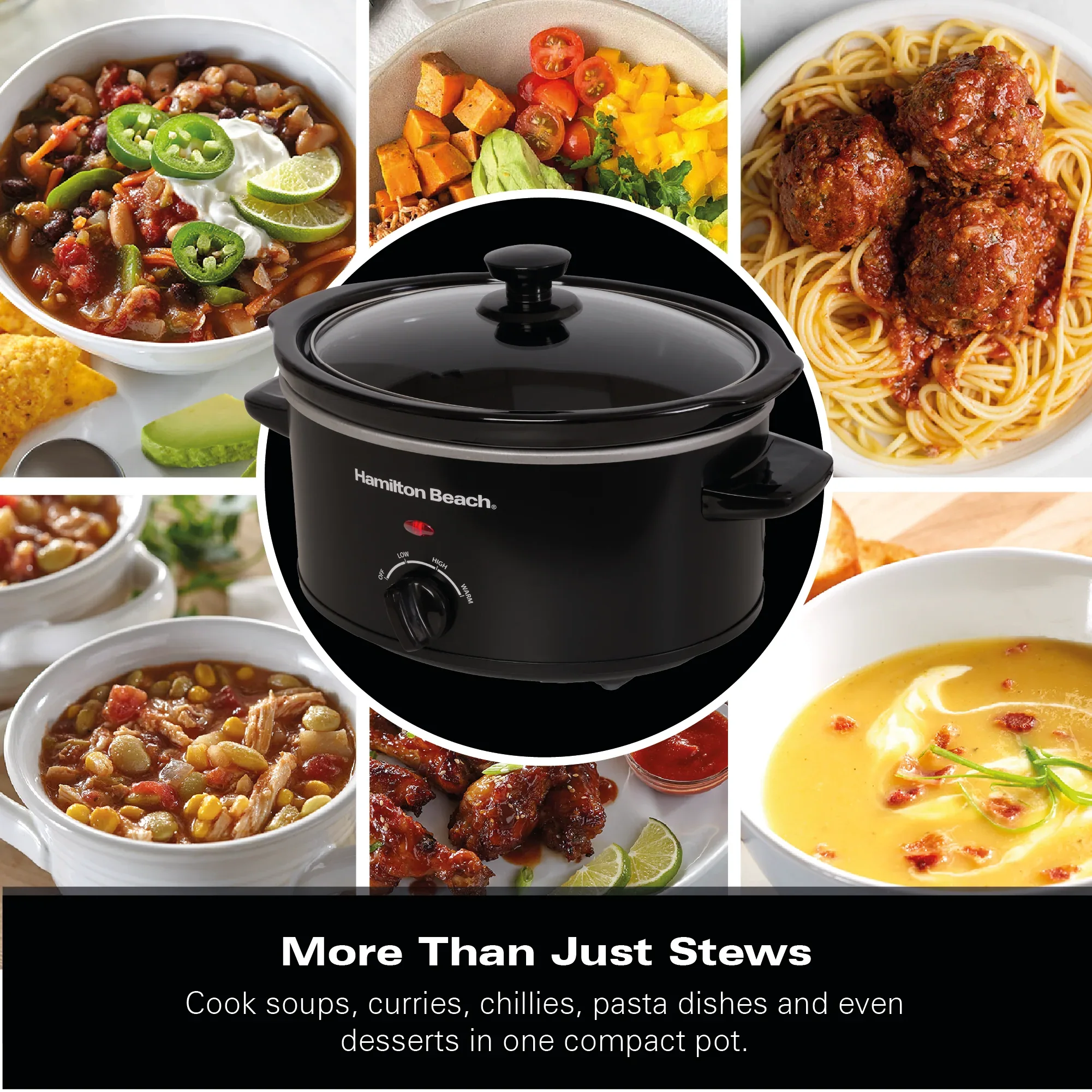 Hamilton Beach The Comfort Cook 3.5L Slow Cooker - Black - Image 10