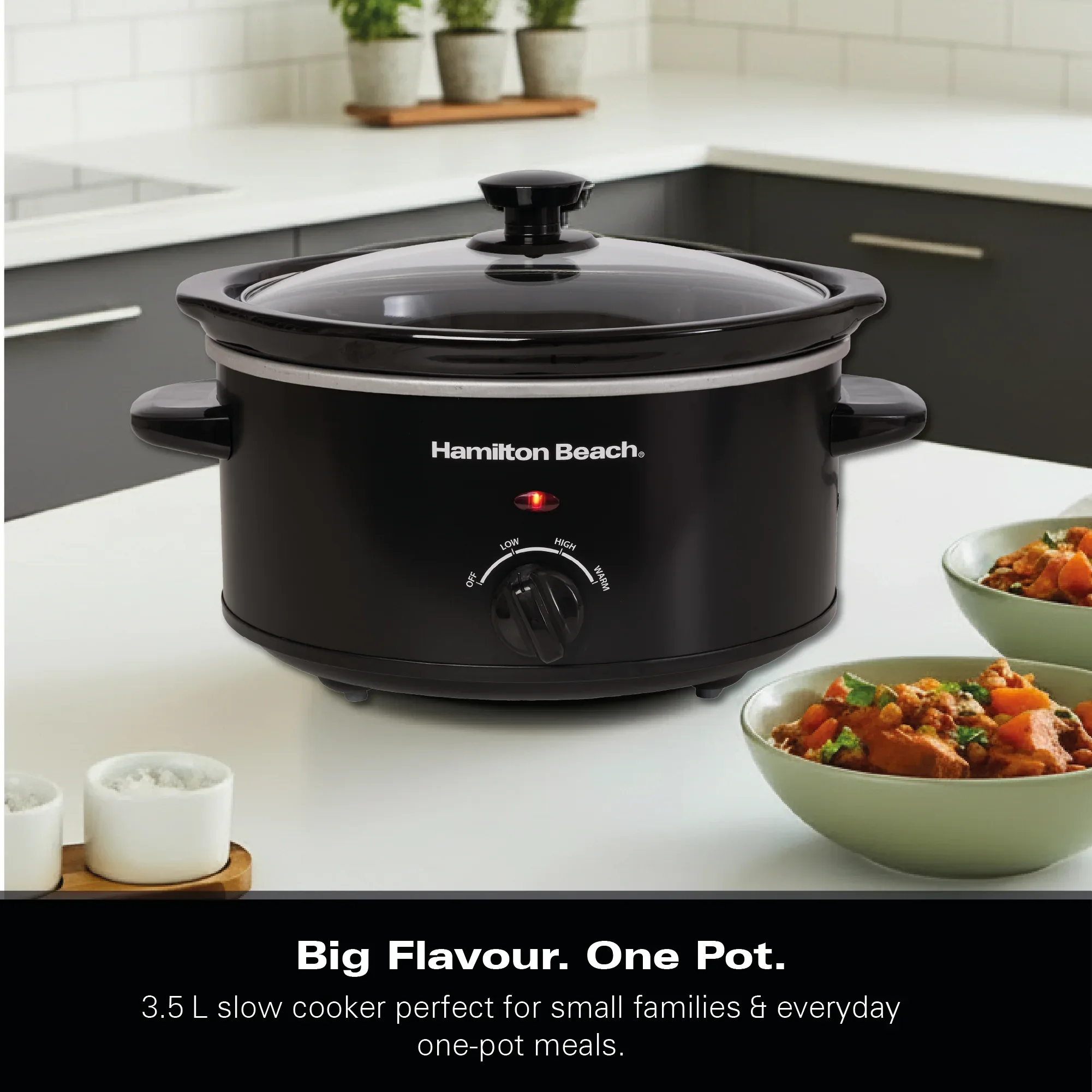 Hamilton Beach The Comfort Cook 3.5L Slow Cooker - Black - Image 6