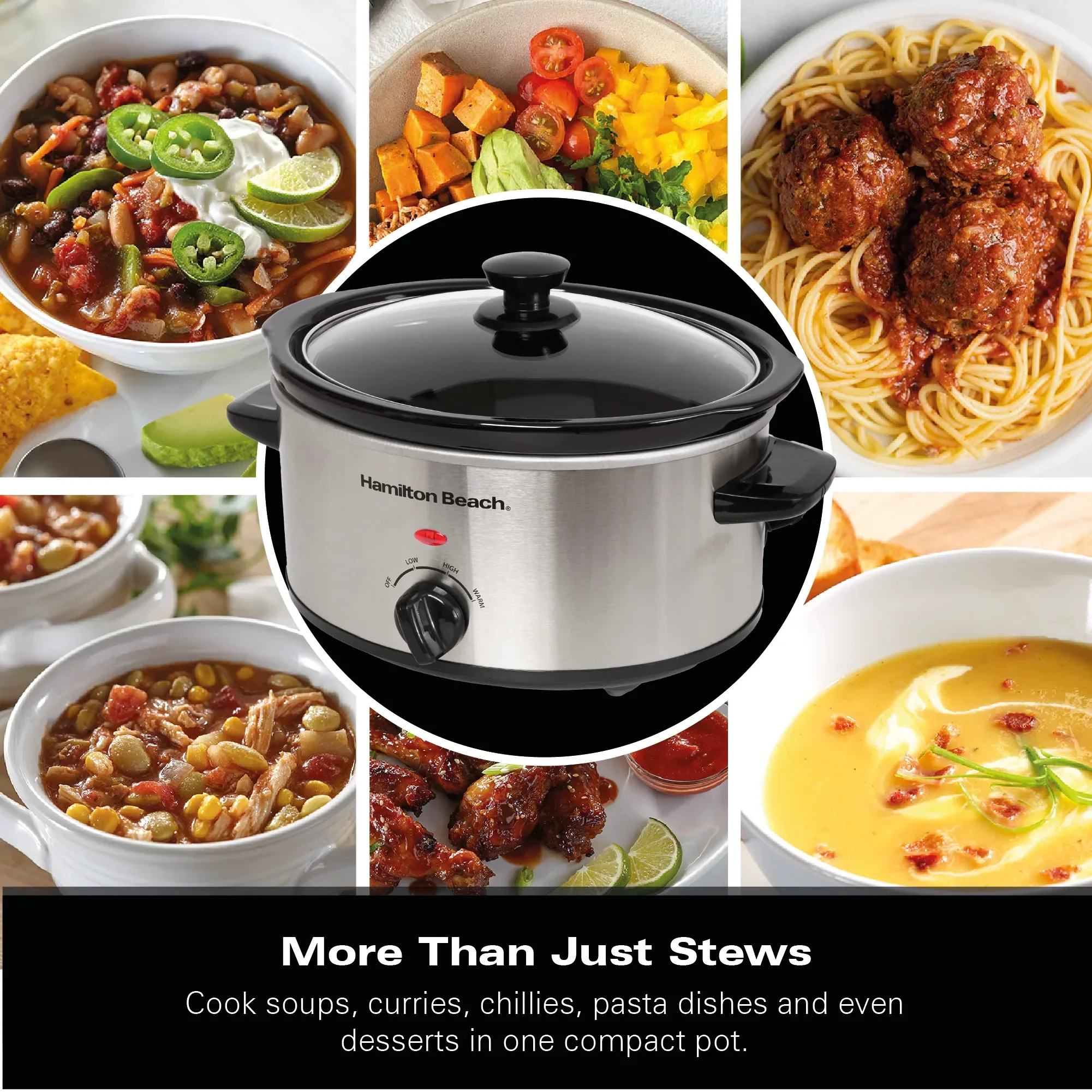 Hamilton Beach The Comfort Cook 3.5L Slow Cooker - Stainless Steel - Image 10
