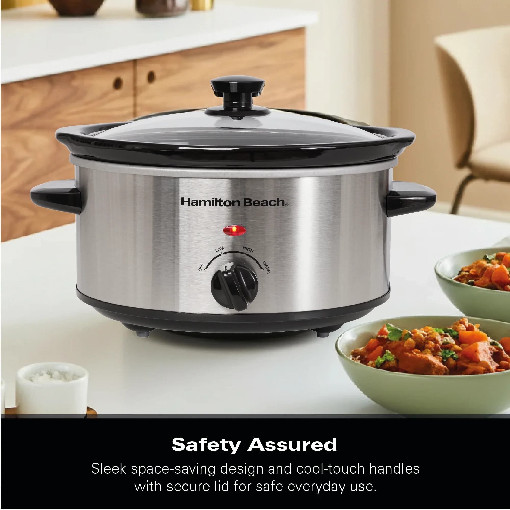 Hamilton Beach The Comfort Cook 3.5L Slow Cooker - Stainless Steel - Image 12