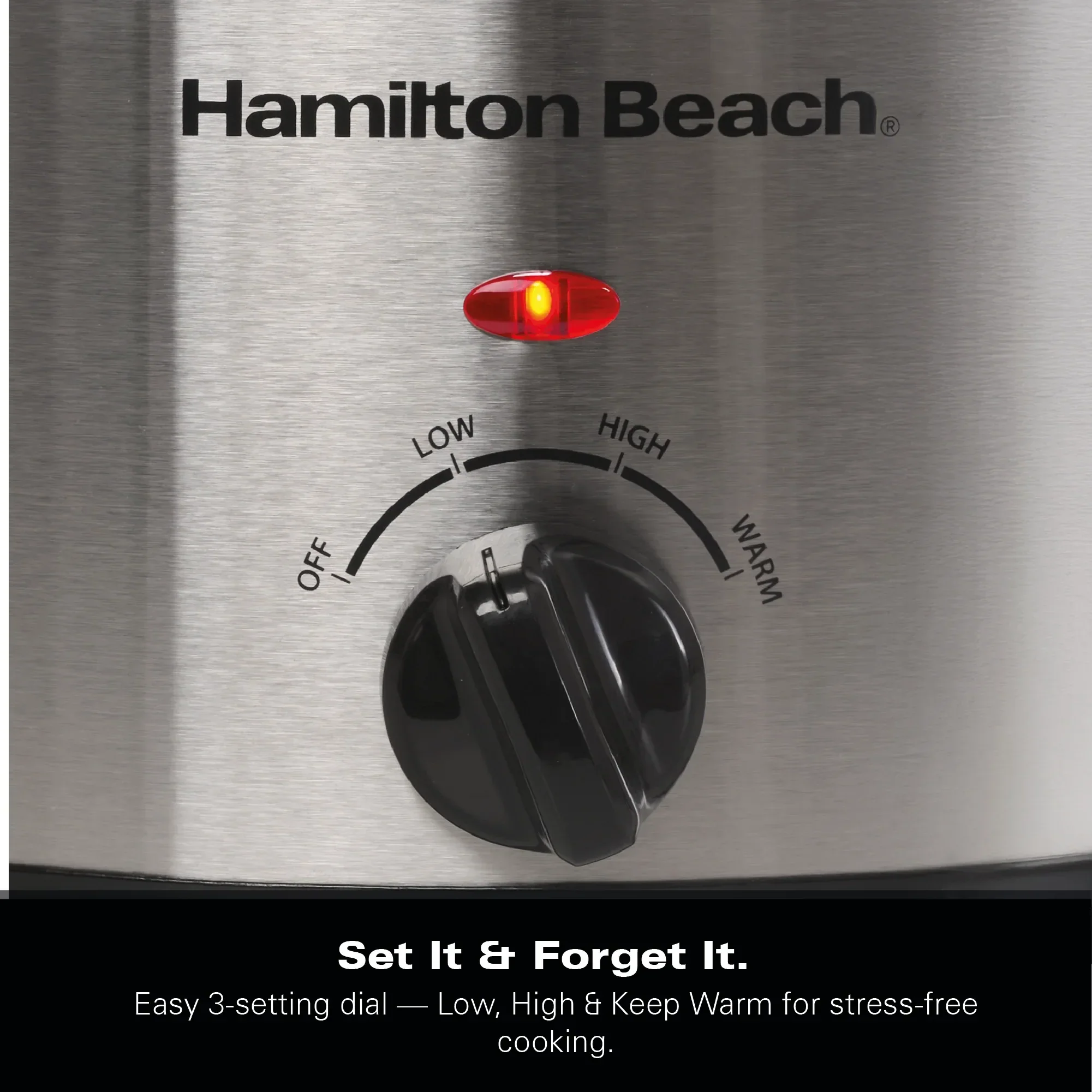 Hamilton Beach The Comfort Cook 3.5L Slow Cooker - Stainless Steel - Image 8