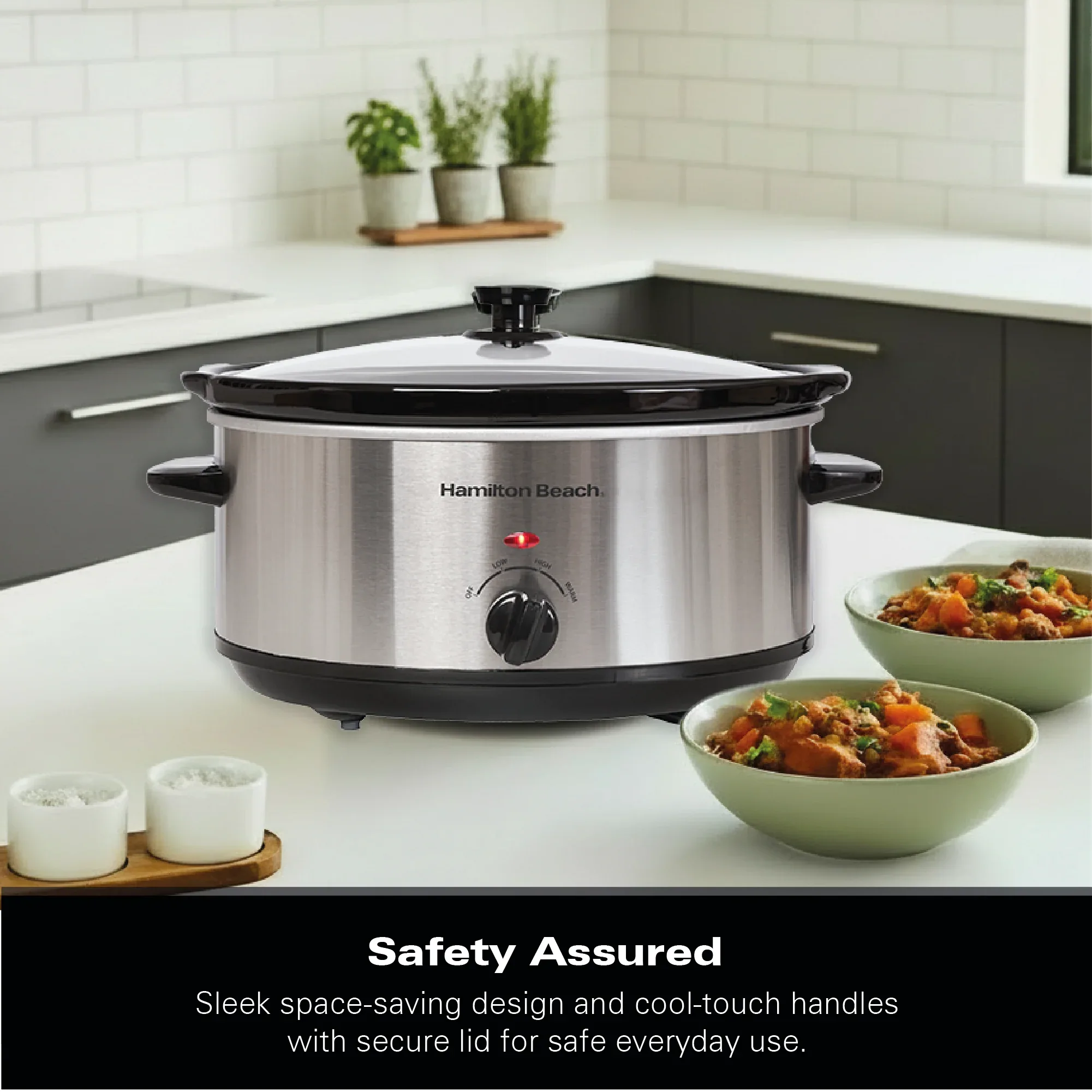 Hamilton Beach The Family Favourite 6.5L Slow Cooker - Silver - Image 12